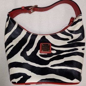 Dooney Bourke zebra mini shoulder bag